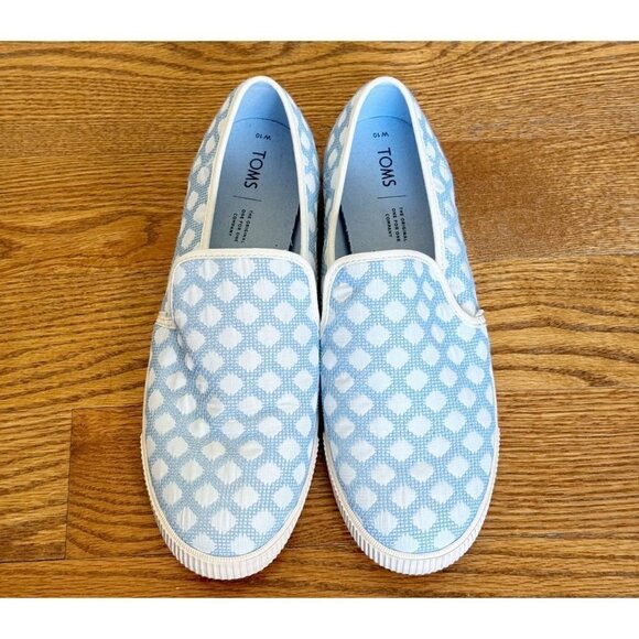 TOMS Women's Heritage Canvas Clemente Slip-On Topanga Collection Shoes sz(10) - Picture 1 of 11